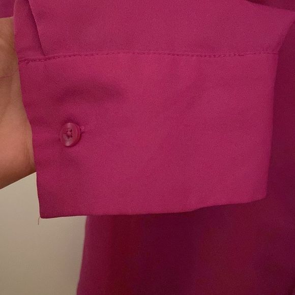 BANANA REPUBLIC Mayer Pink Roll Tab Sleeve Military Shirt - Picture 6 of 12